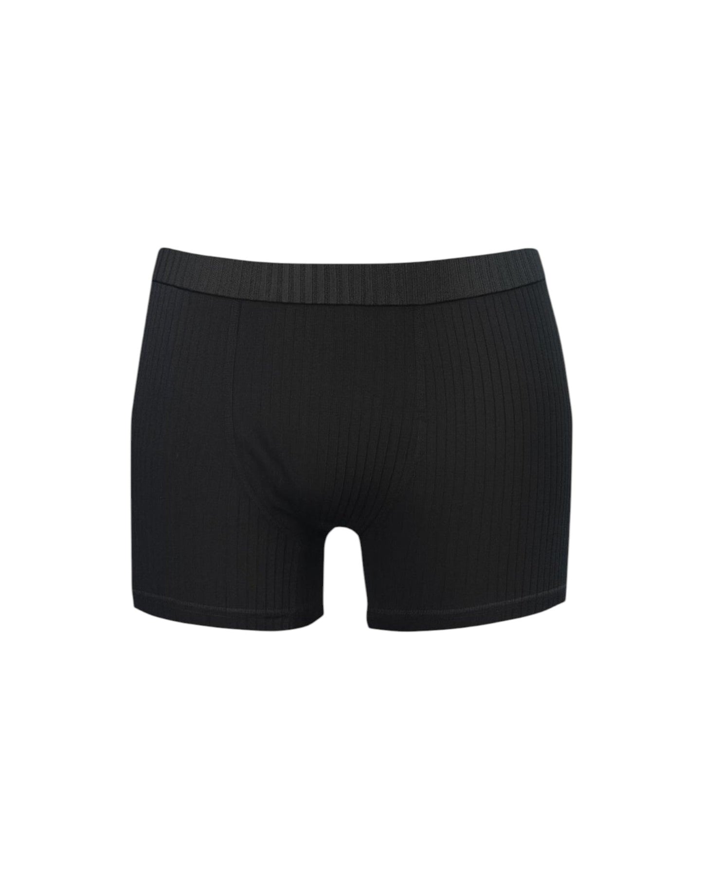 Pamuk Viskon Fitilli Erkek Boxer / Siyah