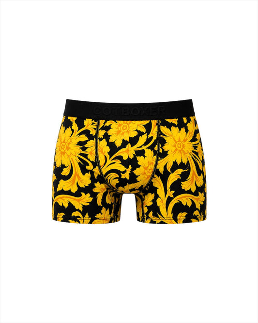 Tasarım Pamuk Boxer / Sarı Çiçek