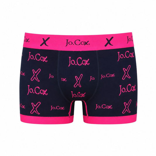 Mikrofiber Desenli Erkek Boxer / Pembe-Siyah