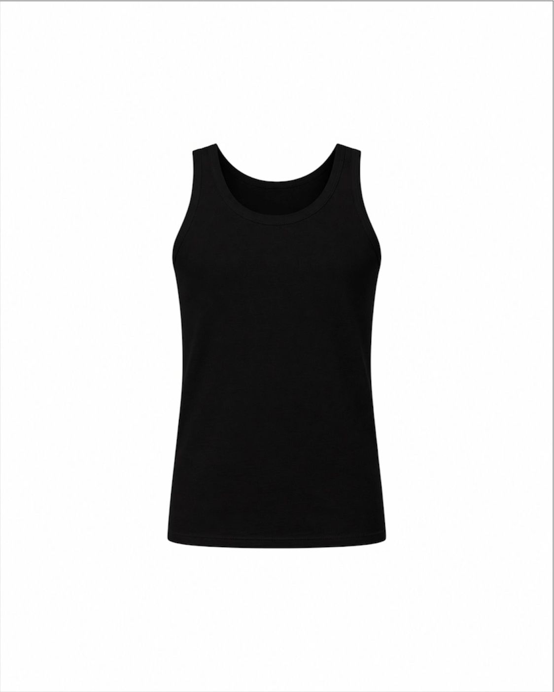 Premium Modal Pamuk Lycra Erkek Atlet / Siyah