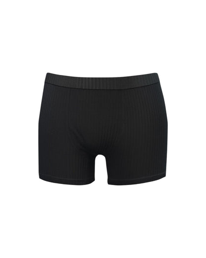 Pamuk Viskon Fitilli Erkek Boxer / Siyah