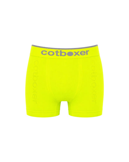 Mikrofiber Sporcu Erkek Bokser / Neon Sarı