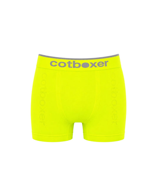 Mikrofiber Sporcu Erkek Boxer / Neon Sarı