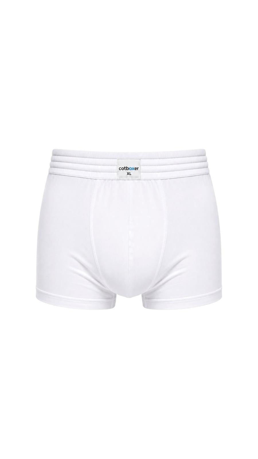 Classic Modal Boxer / Hareketli Lastik / Beyaz