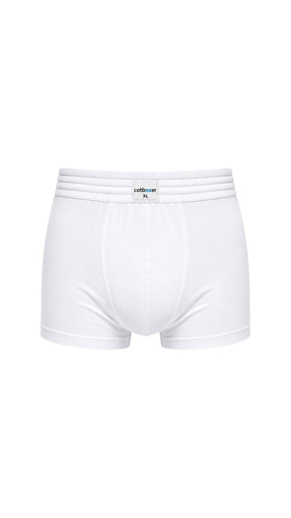 Classic Modal Boxer / Hareketli Lastik / Beyaz