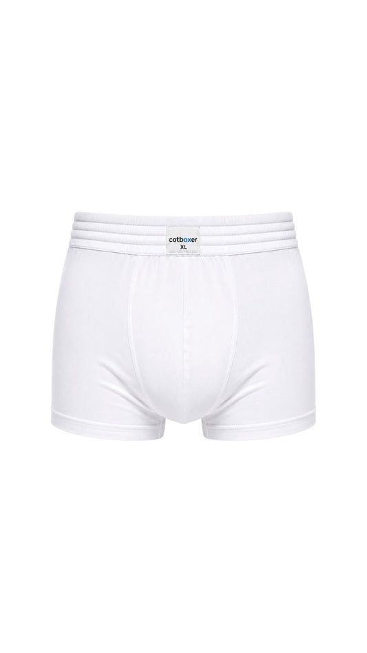 Classic Modal Boxer / Hareketli Lastik / Beyaz