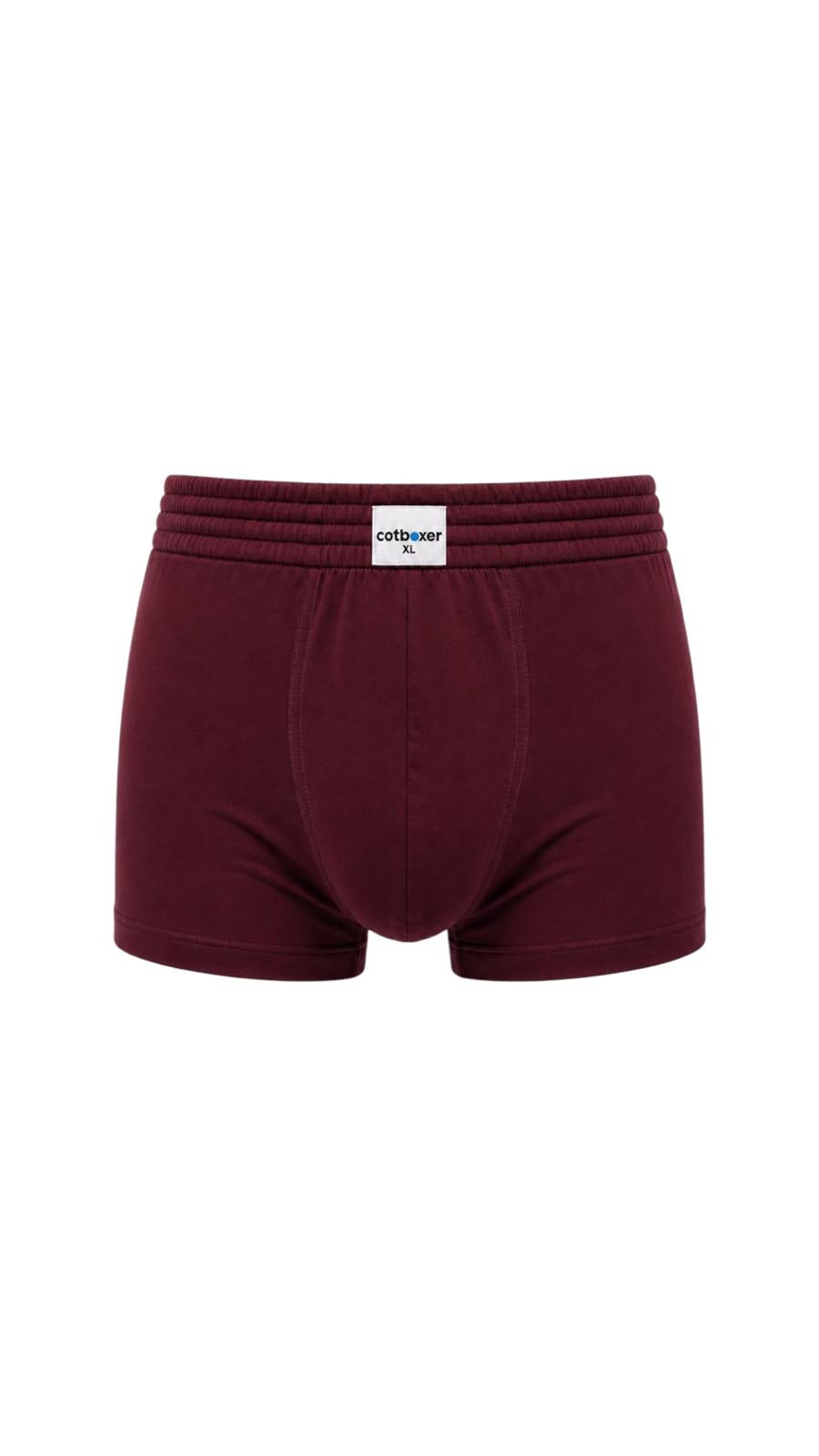 Classic Modal Boxer / Hareketli Lastik / Bordo