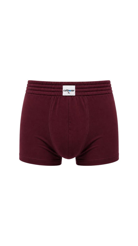Classic Modal Boxer / Hareketli Lastik / Bordo