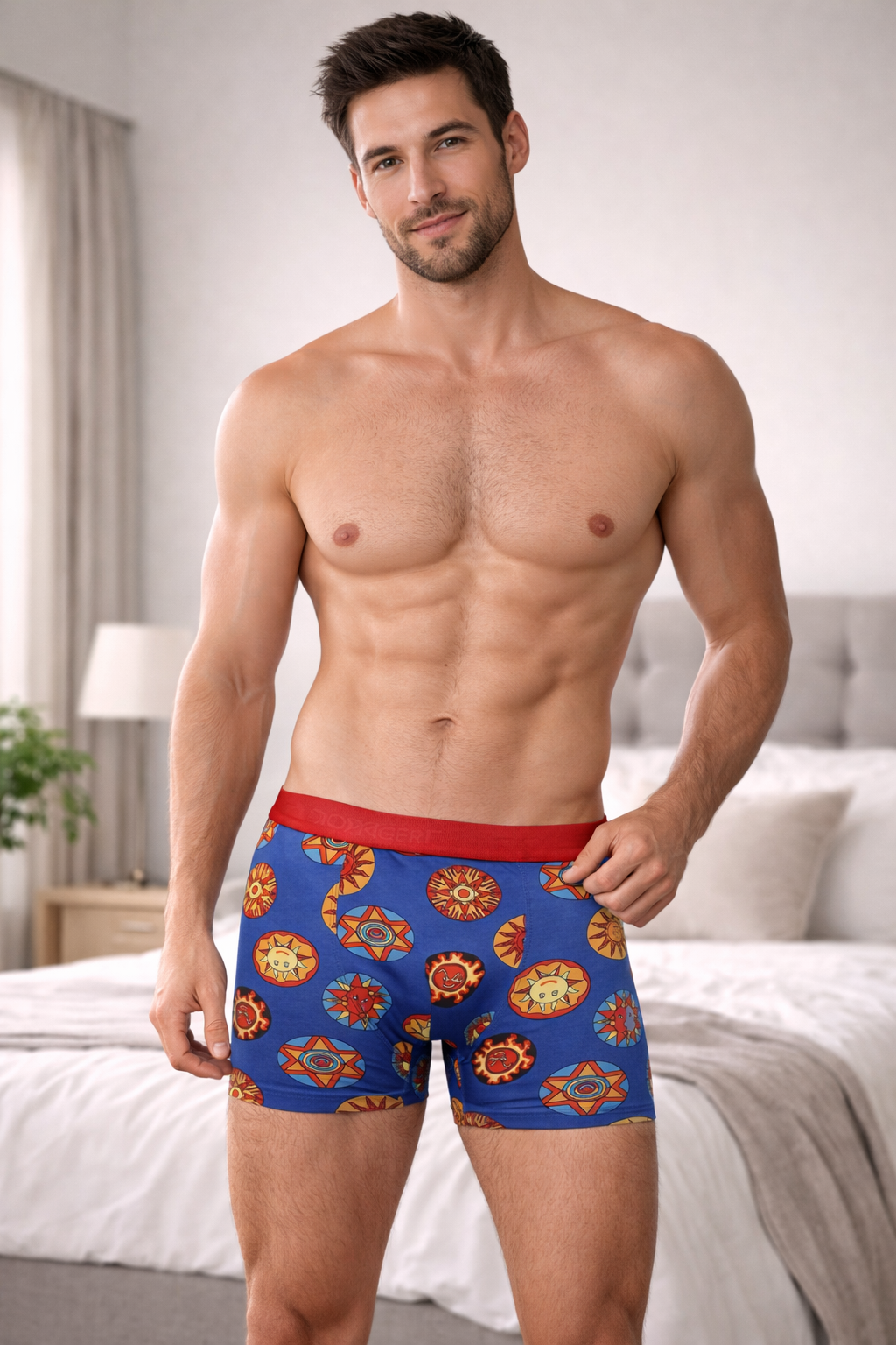 Desenli Pamuk Erkek Boxer (Model 16)