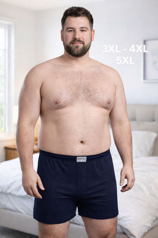 Klasik Pamuk Erkek Büyük Beden Boxer / '1 Paket 2 Adet'