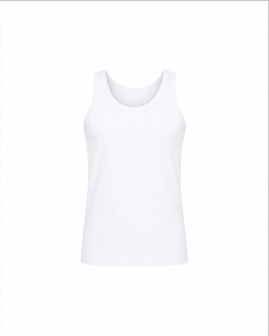 Premium Modal Pamuk Lycra Erkek Atlet / Beyaz