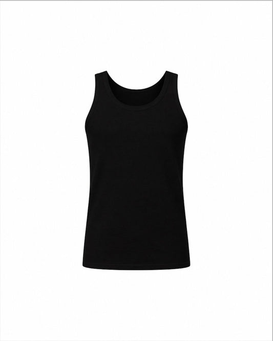 Premium Modal Pamuk Lycra Erkek Atlet / Siyah