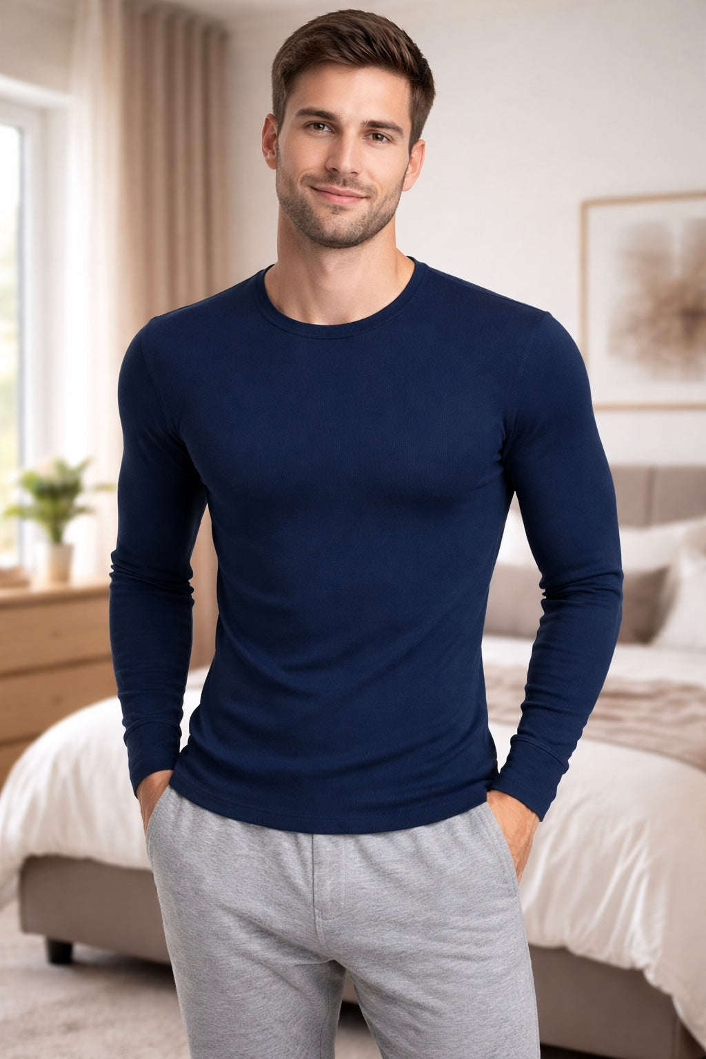 Lacivert Erkek Termal Set 3002