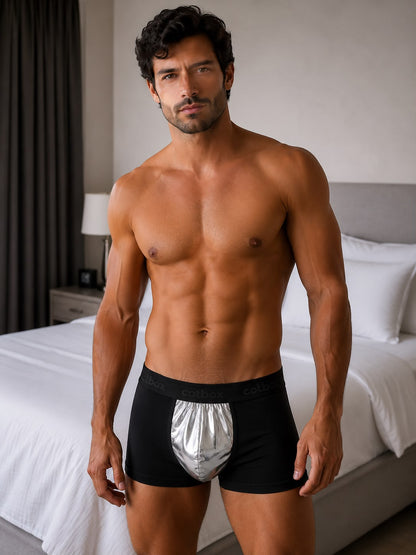 Lamelli Boxer / Siyah-Gümüş