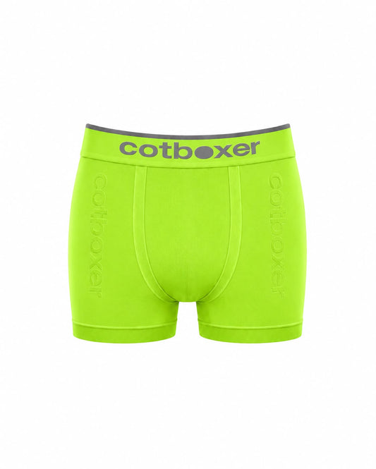 Mikrofiber Sporcu Erkek Boxer / Neon Yeşil